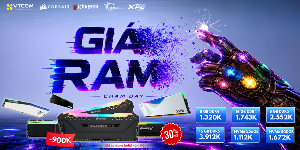 Ram GIAM GIA 30%