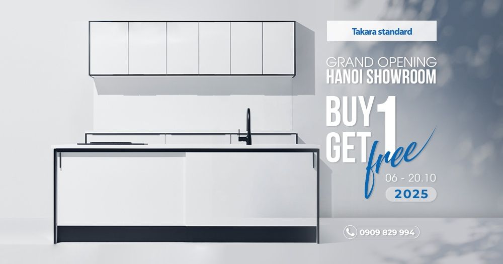 Buy 1 Get 1 Free - Trải nghiệm chuẩn Nhật tại Showroom Takara Standard Hà Nội
