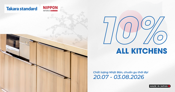 SALE OFF 10% ALL KITCHENS - Chất Lượng Nhật Bản, Chuẩn Gu Thời Đại