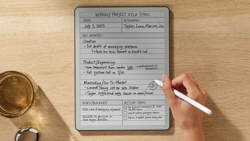 Kindle Scribe 2025 - ban khong den nen