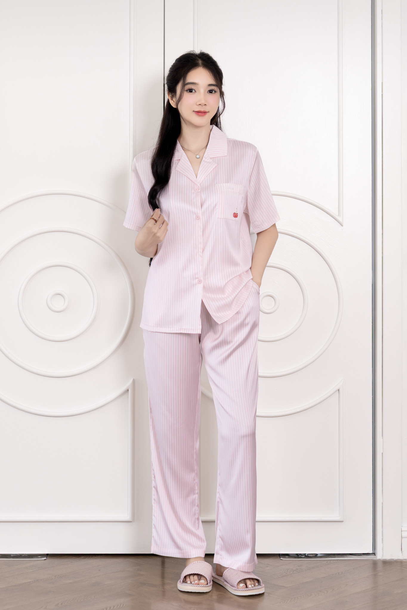 Bộ lụa dài QDTN