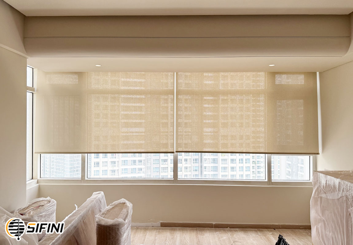 Rèm cuốn lưới tự động