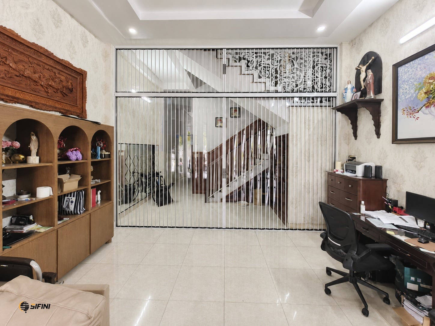 Cửa xếp lá nhôm lưới