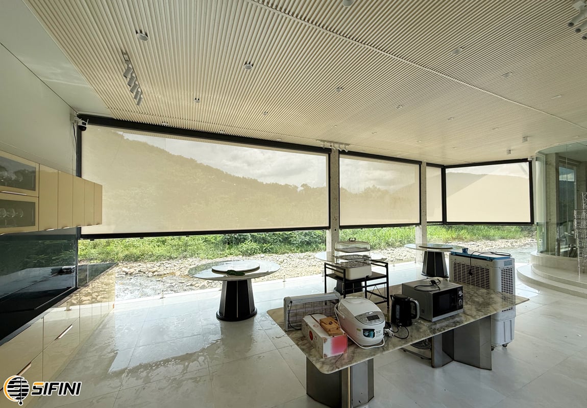 Rèm zipper ngoài trời