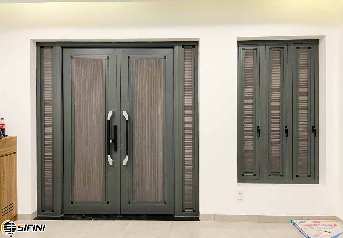 Rèm tổ ong gắn kính