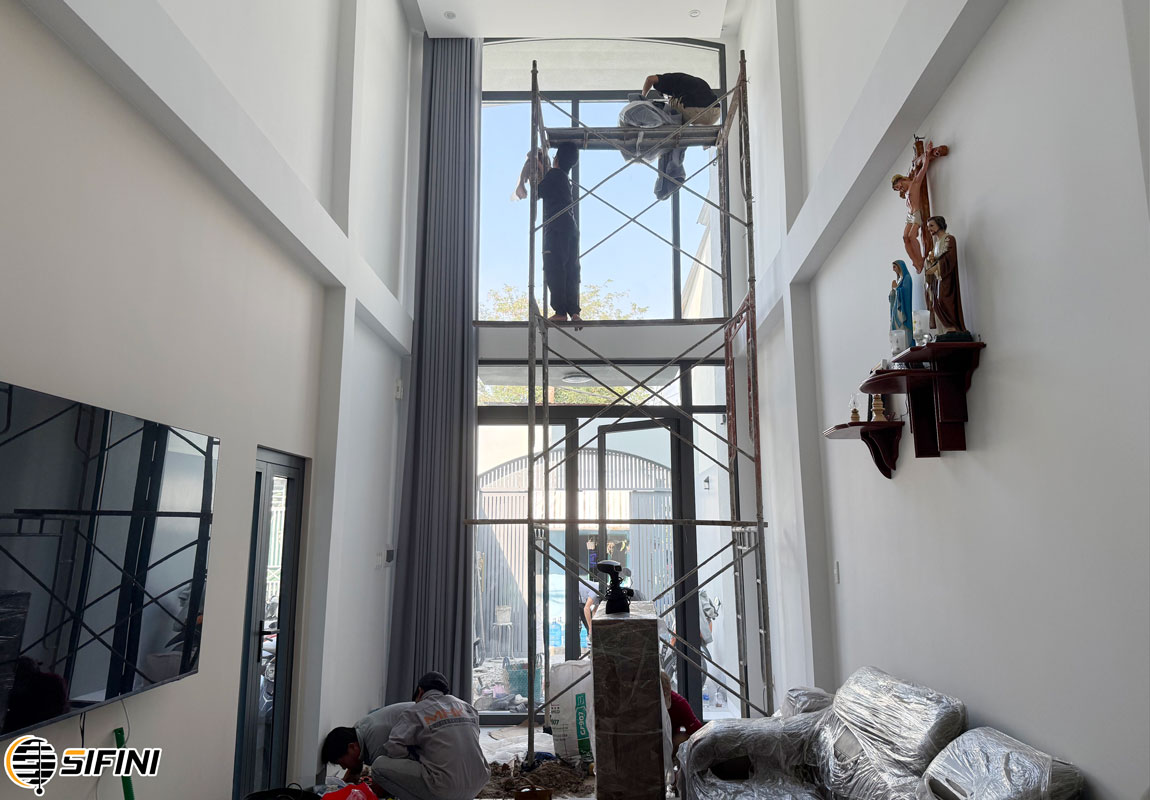 Rèm vải động cơ