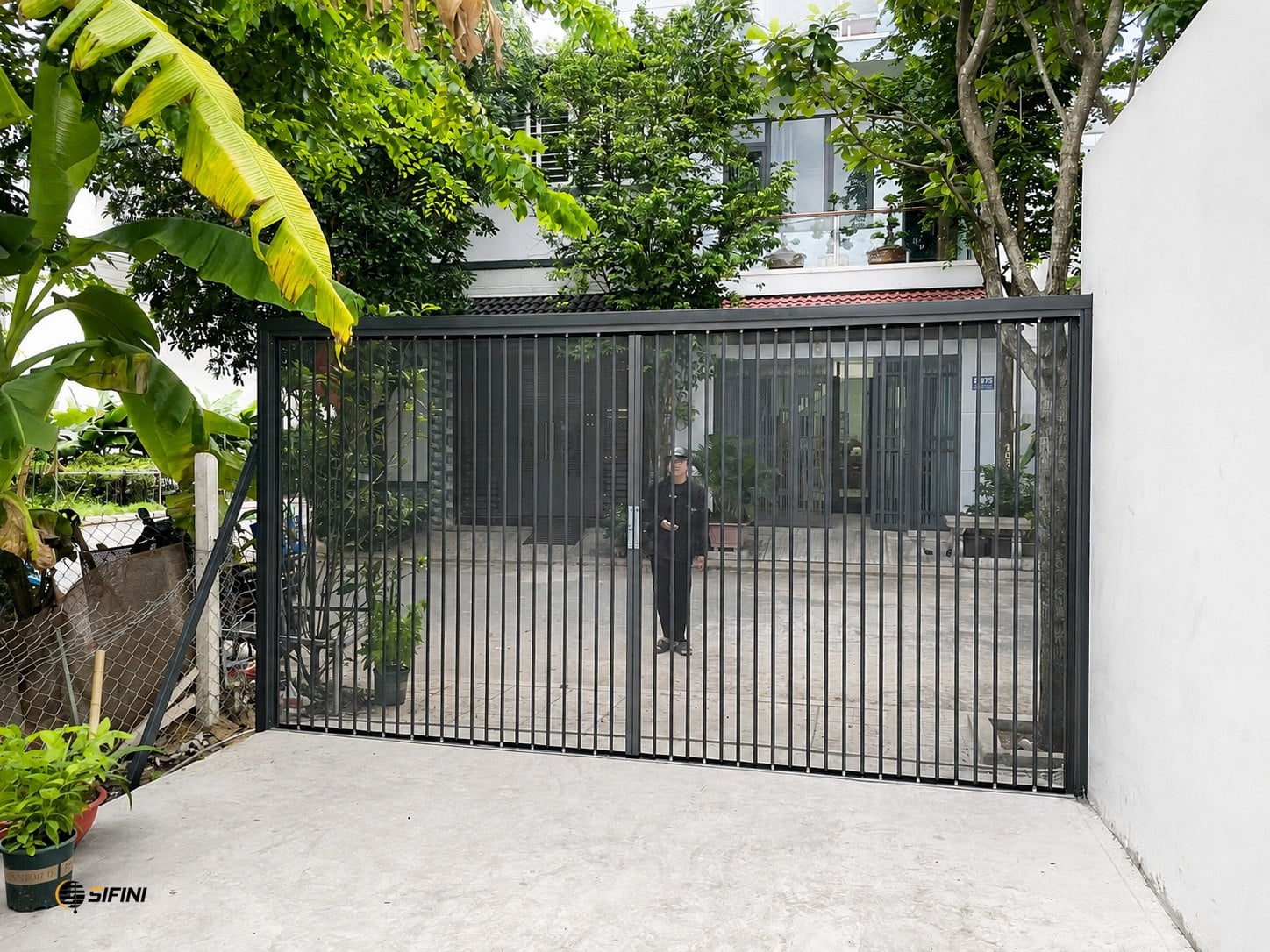 Cửa xếp lá nhôm lưới