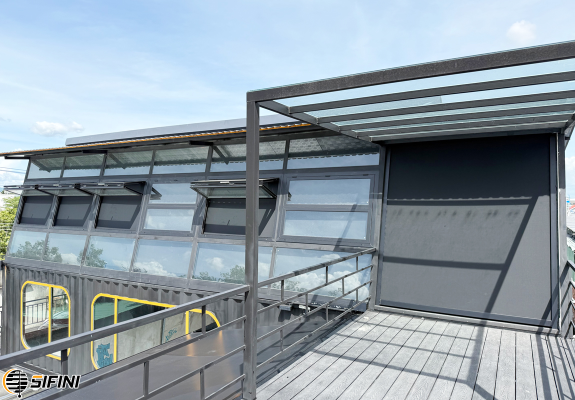 Rèm zipper ngoài trời