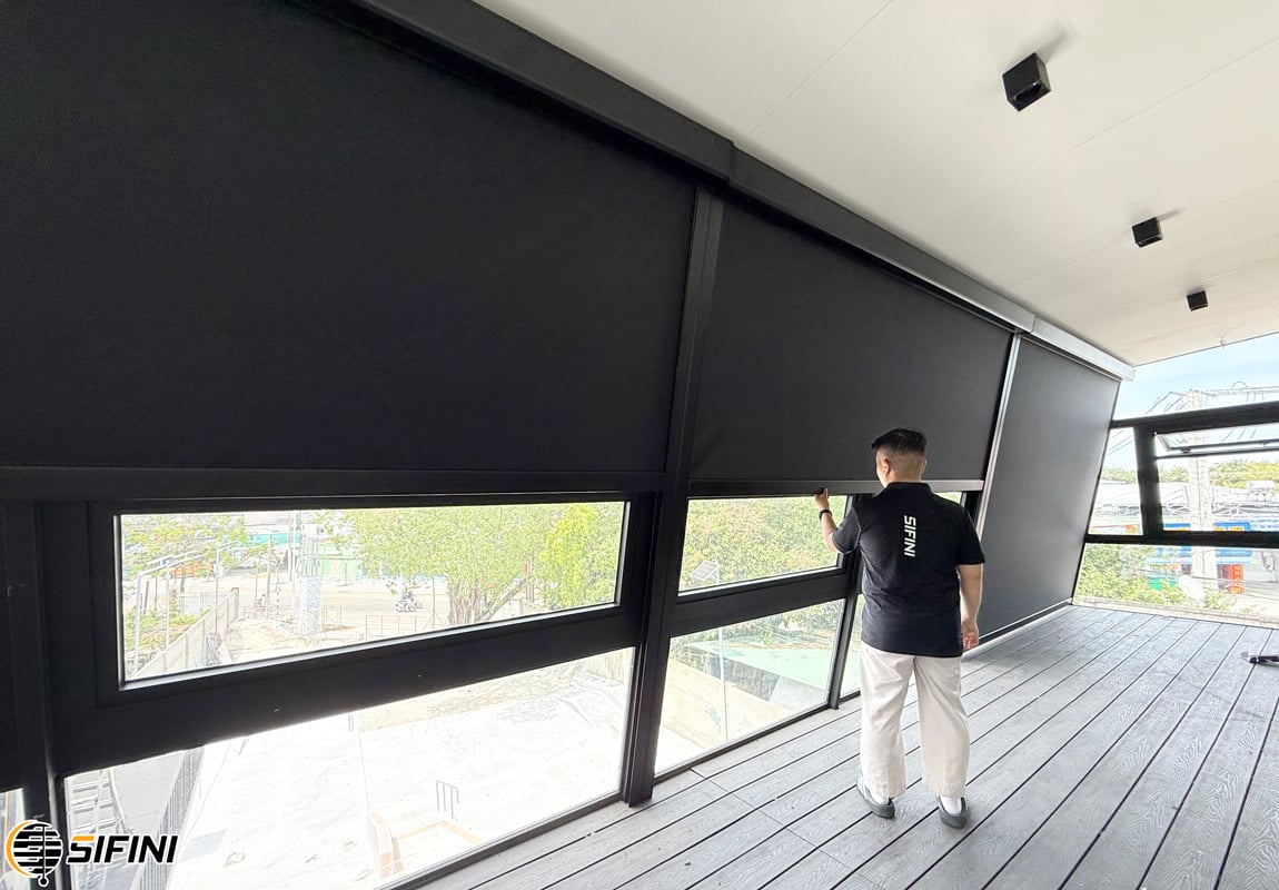 Rèm zipper ngoài trời