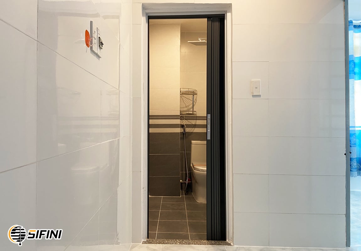 Cửa xếp lá nhôm nguyên tấm