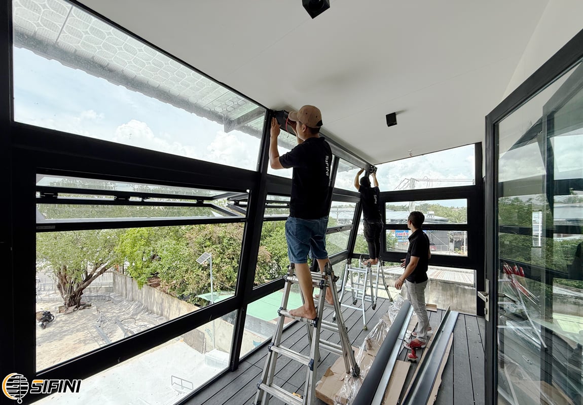 Rèm zipper ngoài trời