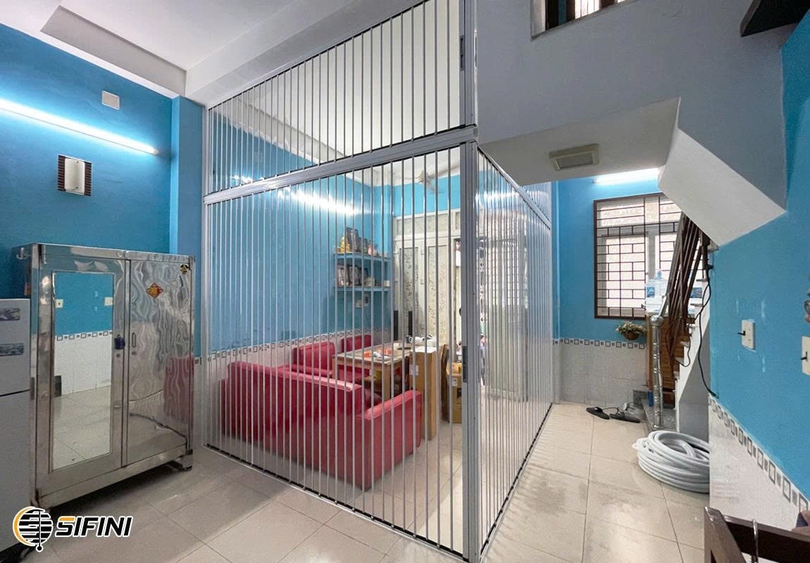 Cửa xếp lá nhôm lưới
