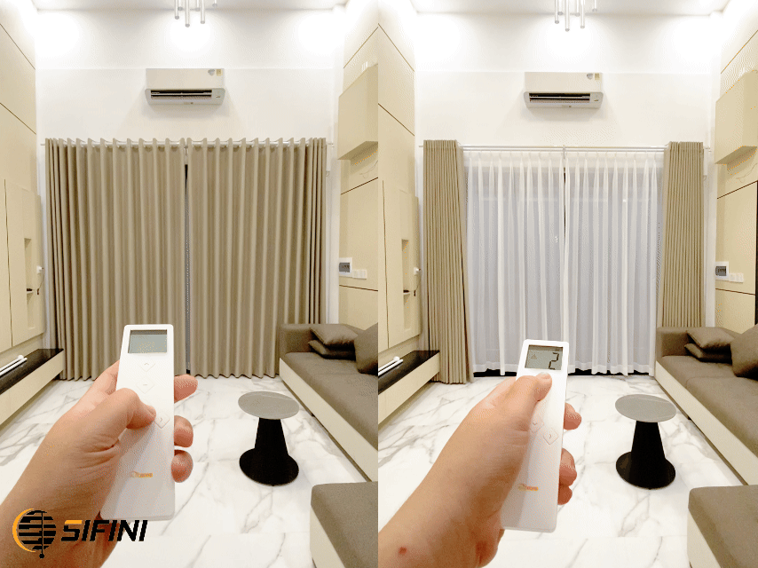 Rèm vải động cơ