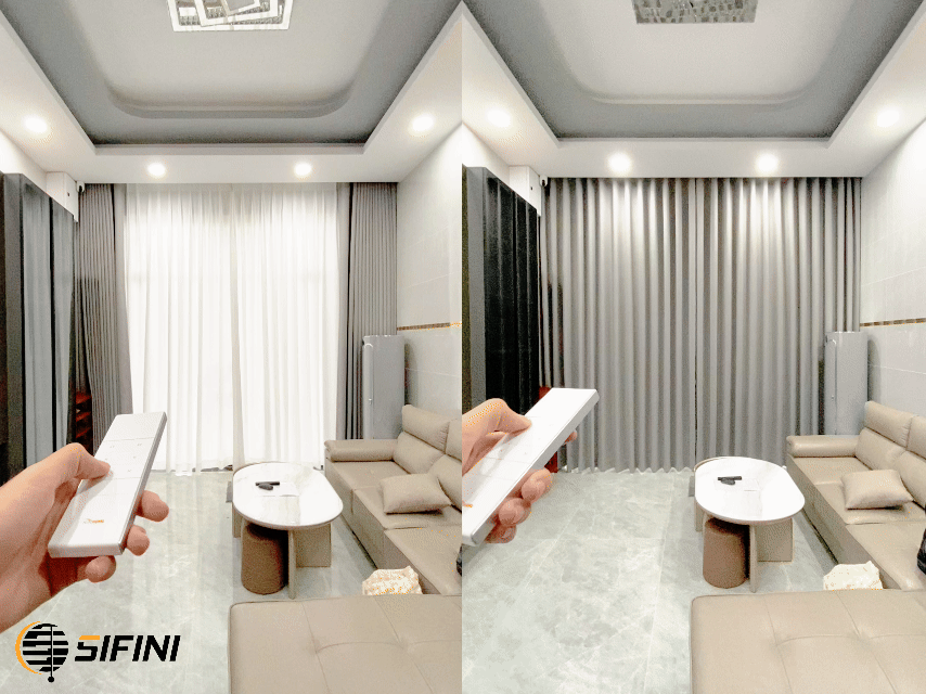 Rèm vải động cơ