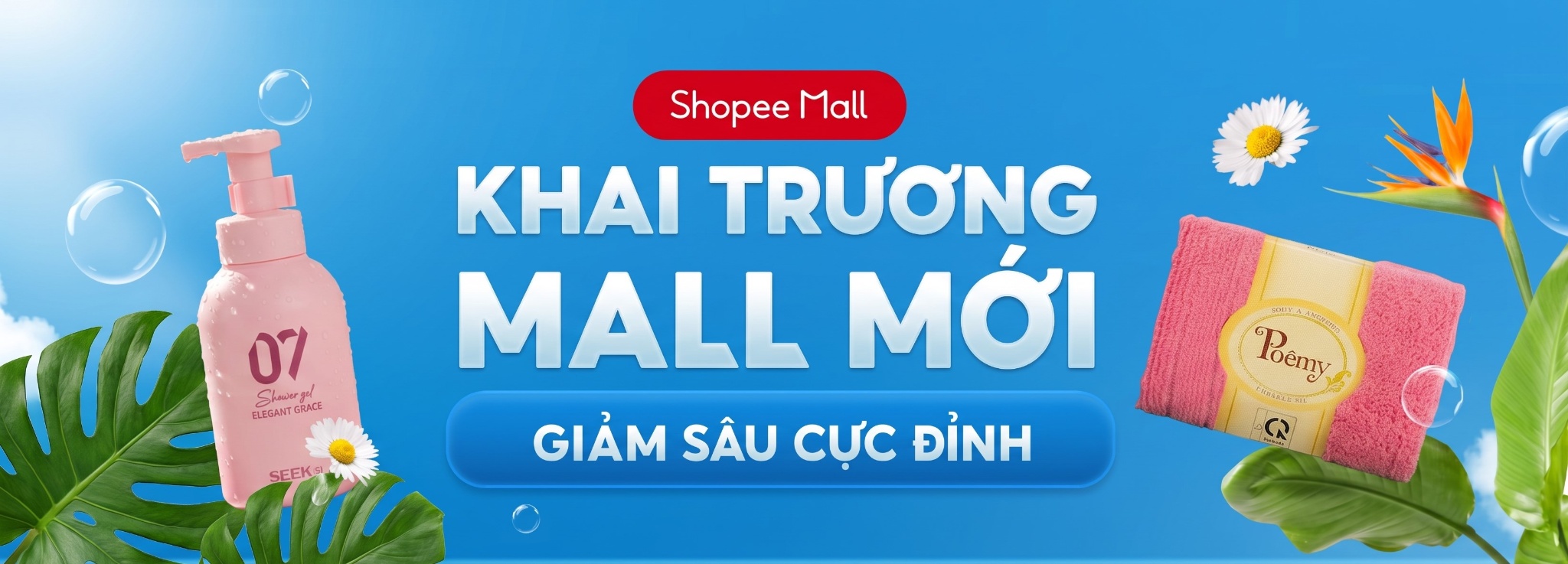 CHÍNH THỨC KHAI TRƯƠNG SHOPEE MALL MỚI - SĂN VOUCHER ĐỘC QUYỀN CỰC KHỦNG CÙNG POÊMY HOME