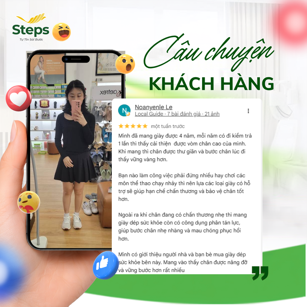 4 NĂM ĐỒNG HÀNH CÙNG GIÀY DÉP SỨC KHOẺ STEPS