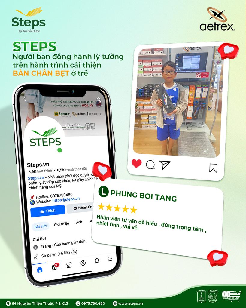 STEPS - Cải thiện hội chứng bàn chân bẹt 