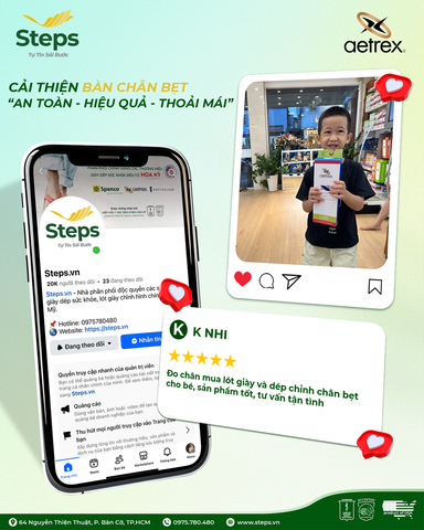 STEPS.VN - CUNG CẤP GIẢI PHÁP CẢI THIỆN BÀN CHÂN BẸT HIỆU QUẢ