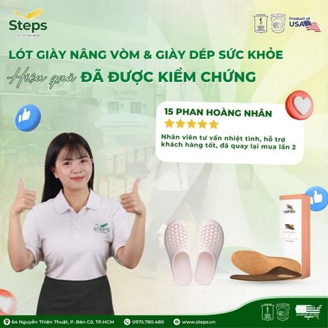 Khách hàng quay lại mua lần 2 vì sao? Trải nghiệm giày dép sức khoẻ tại STEPS