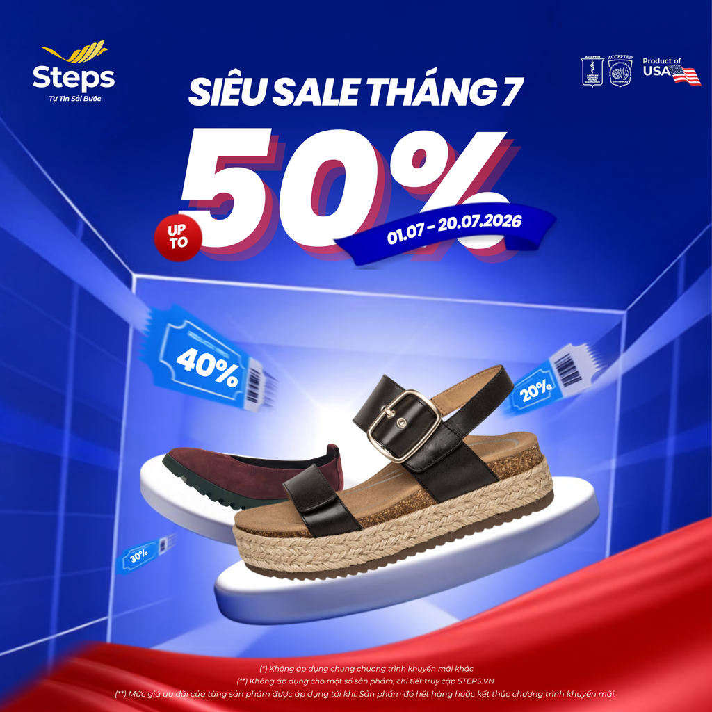 SIÊU SALE THÁNG 7 - ƯU ĐÃI LÊN TỚI 50%