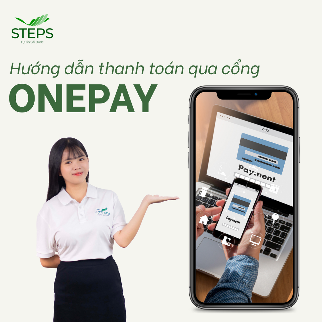 Hướng dẫn thanh toán qua cổng Onepay