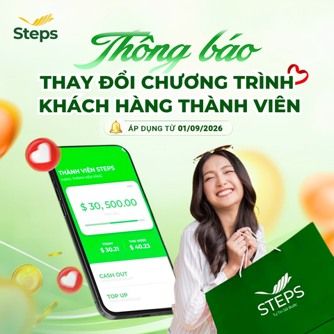 THÔNG BÁO THAY ĐỔI CHƯƠNG TRÌNH KHÁCH HÀNG THÀNH VIÊN