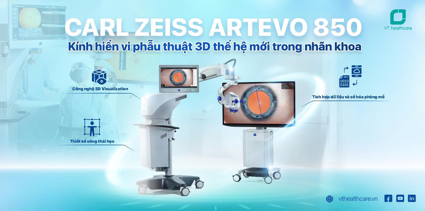 CARL ZEISS ARTEVO 850 – Kính hiển vi phẫu thuật 3D thế hệ mới trong nhãn khoa
