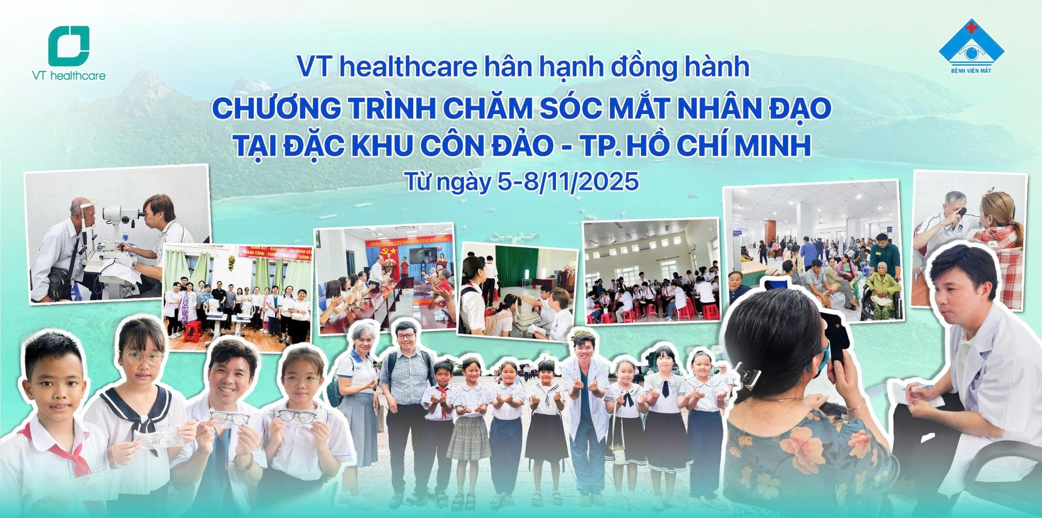 VT healthcare đồng hành cùng Bệnh viện Mắt TP.HCM trong Chương trình chăm sóc mắt nhân đạo tại Côn Đảo
