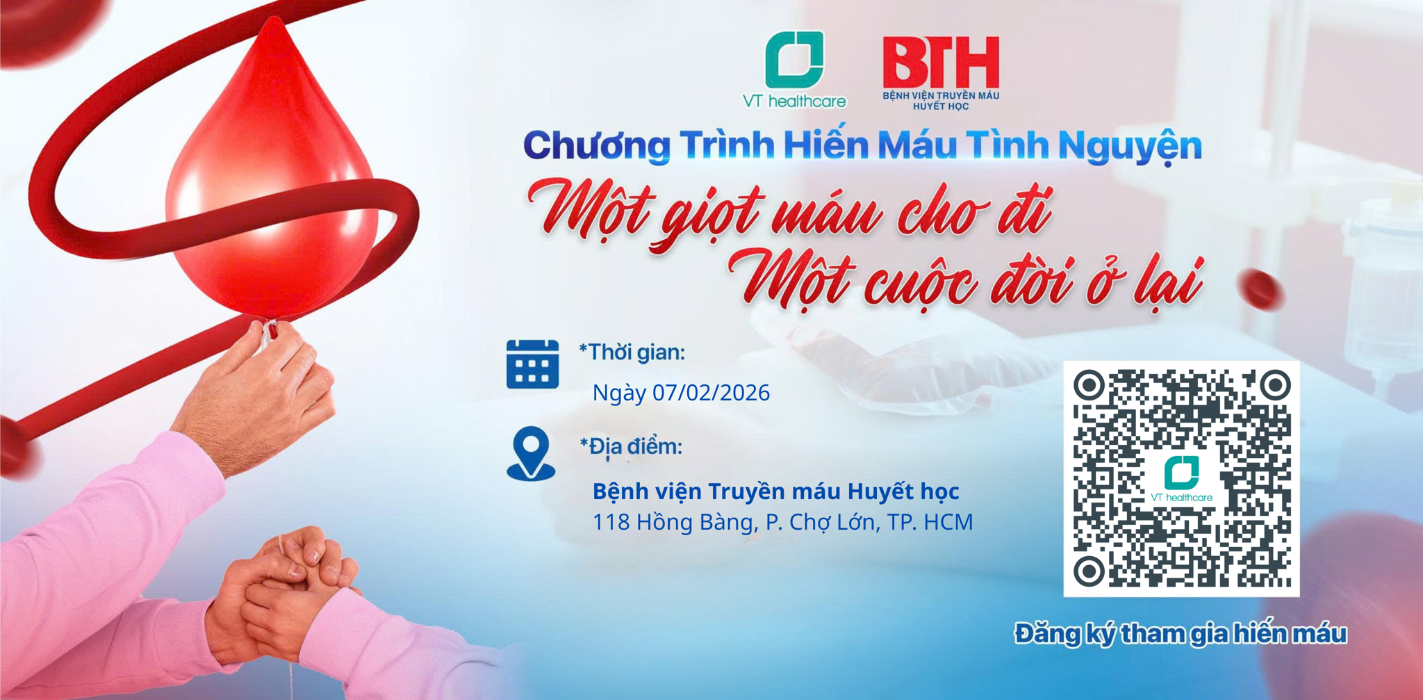 VT healthcare đồng hành cùng chương trình Hiến máu tình nguyện