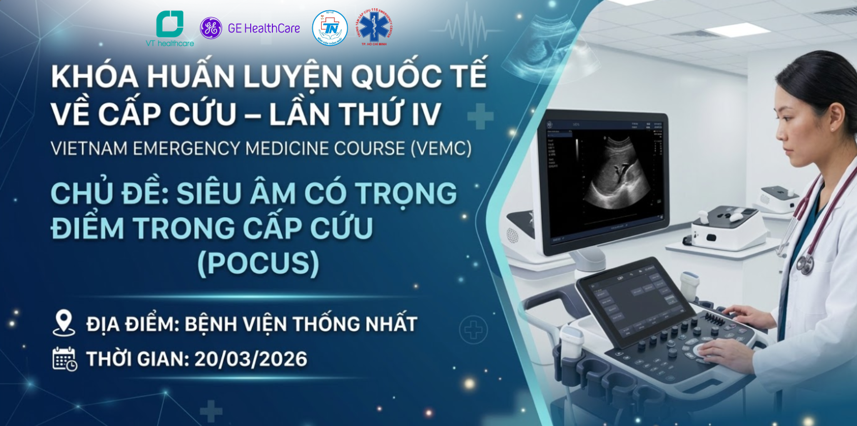 Khóa Huấn Luyện Quốc Tế Về Cấp Cứu Lần IV: Làm Chủ Kỹ Thuật Siêu Âm POCUS Cùng Chuyên Gia Úc