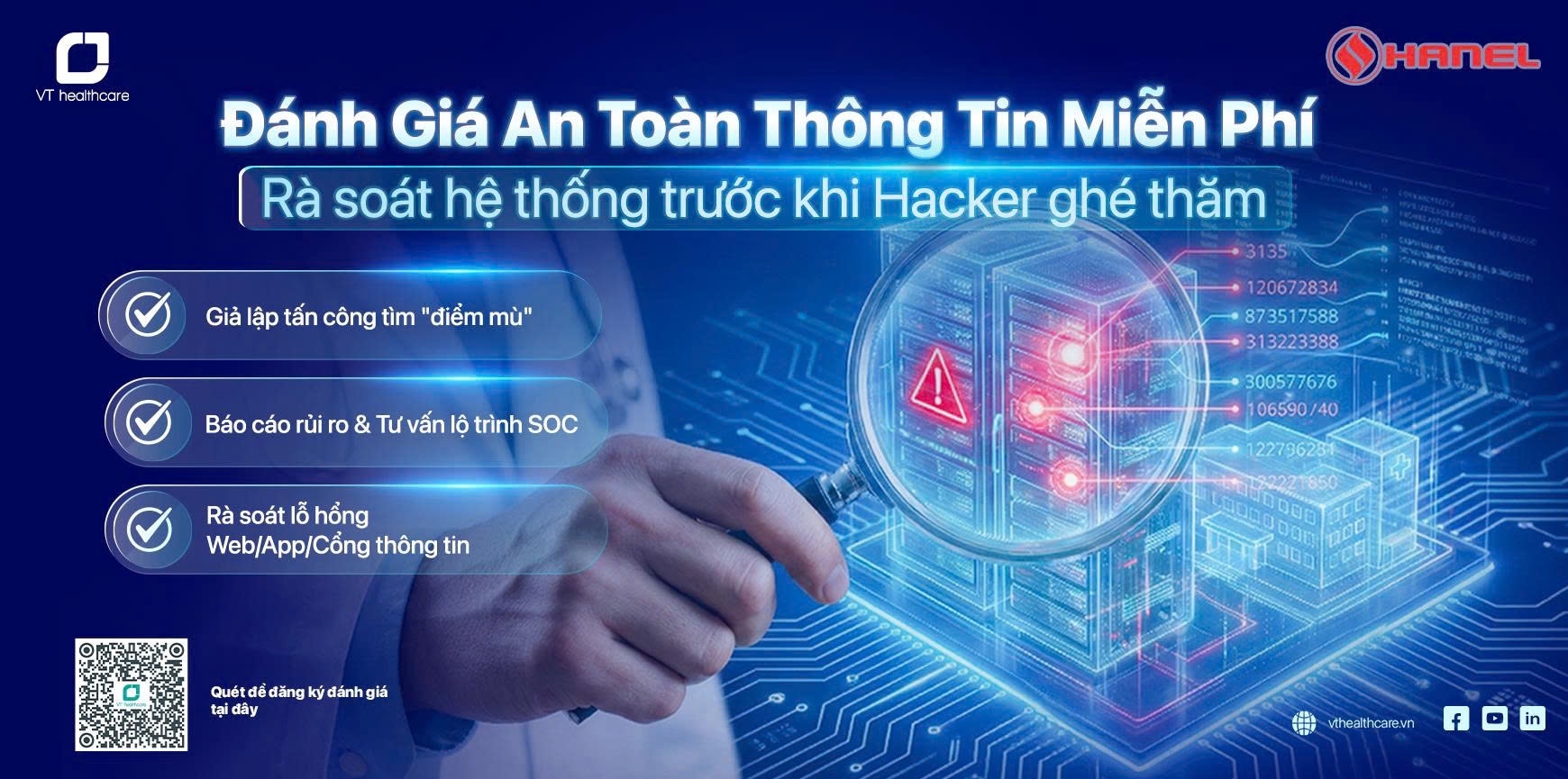 Đăng ký kiểm tra & đánh giá an toàn hệ thống thông tin bệnh viện