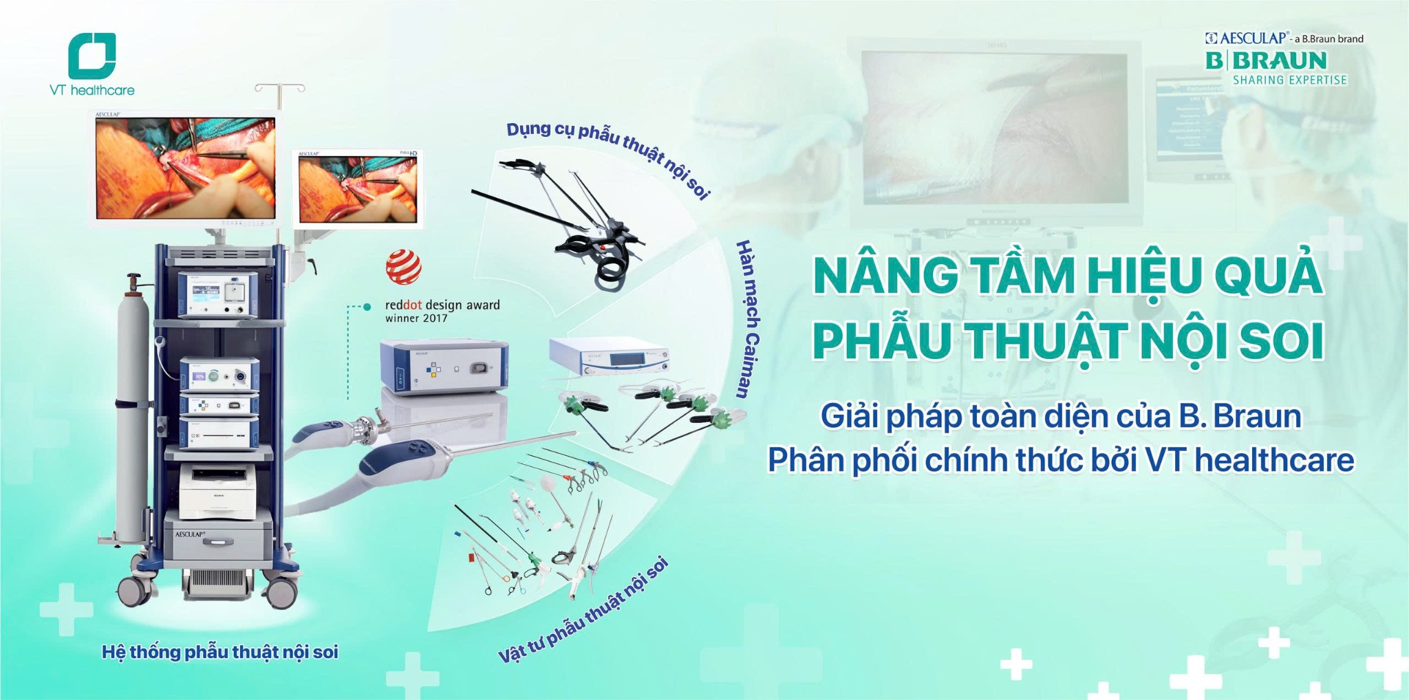 Giải pháp phẫu thuật nội soi toàn diện từ B. Braun – Nâng chuẩn an toàn và hiệu quả trong phòng mổ hiện đại