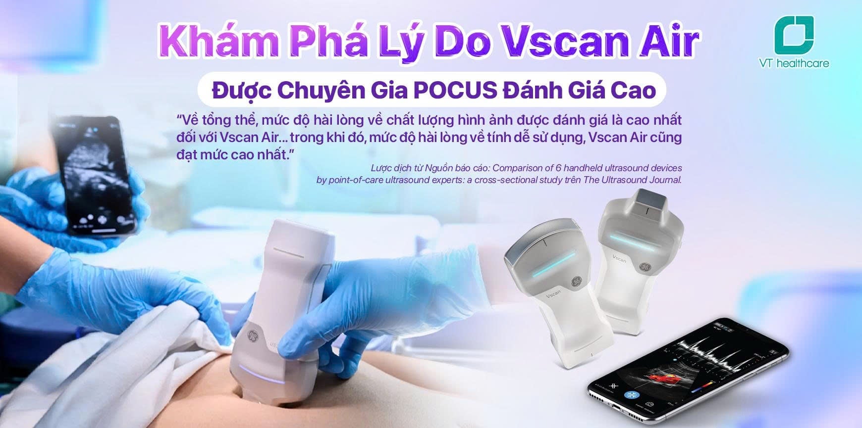 So sánh & phân tích công nghệ: Vscan Air – Siêu âm cầm tay không dây tiên tiến