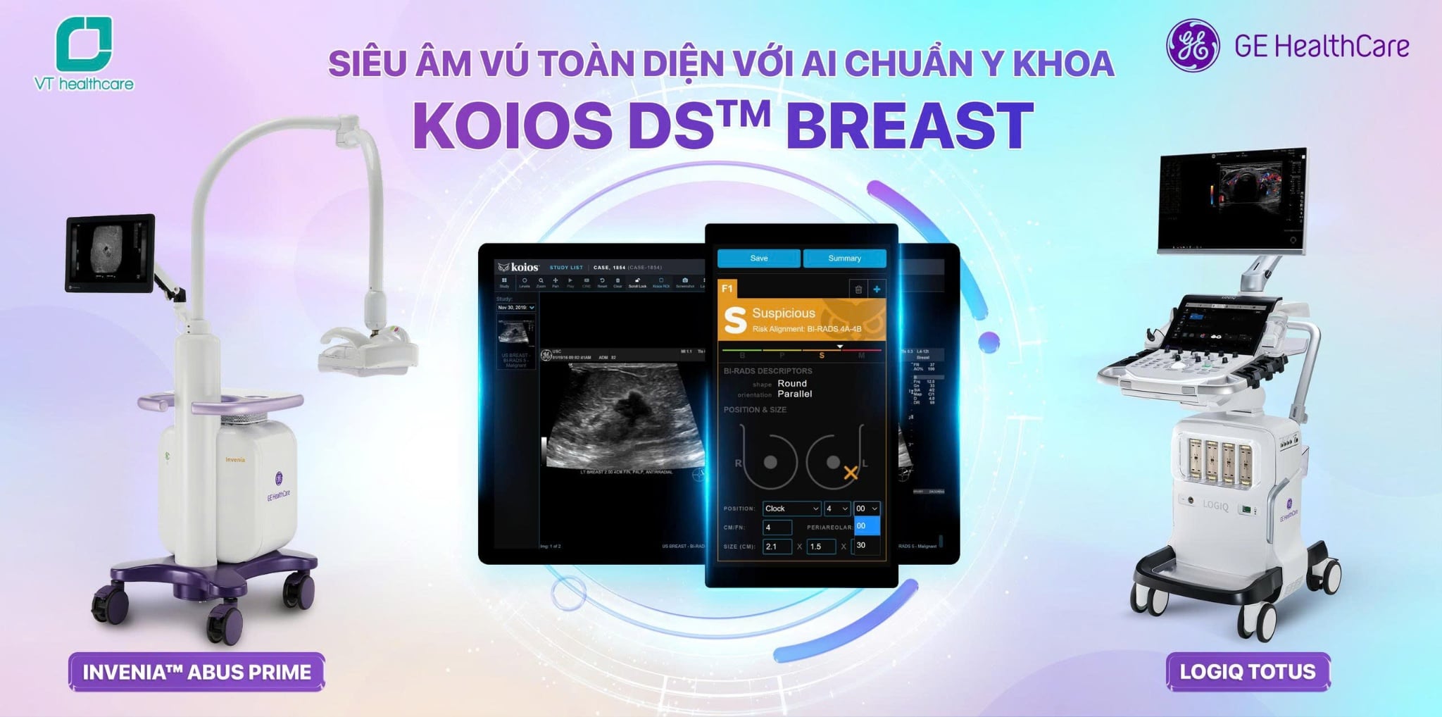 Đột Phá Tầm Soát Ung Thư Vú: Siêu Âm Toàn Diện Với Phần Mềm AI - Koios DS™ Breast
