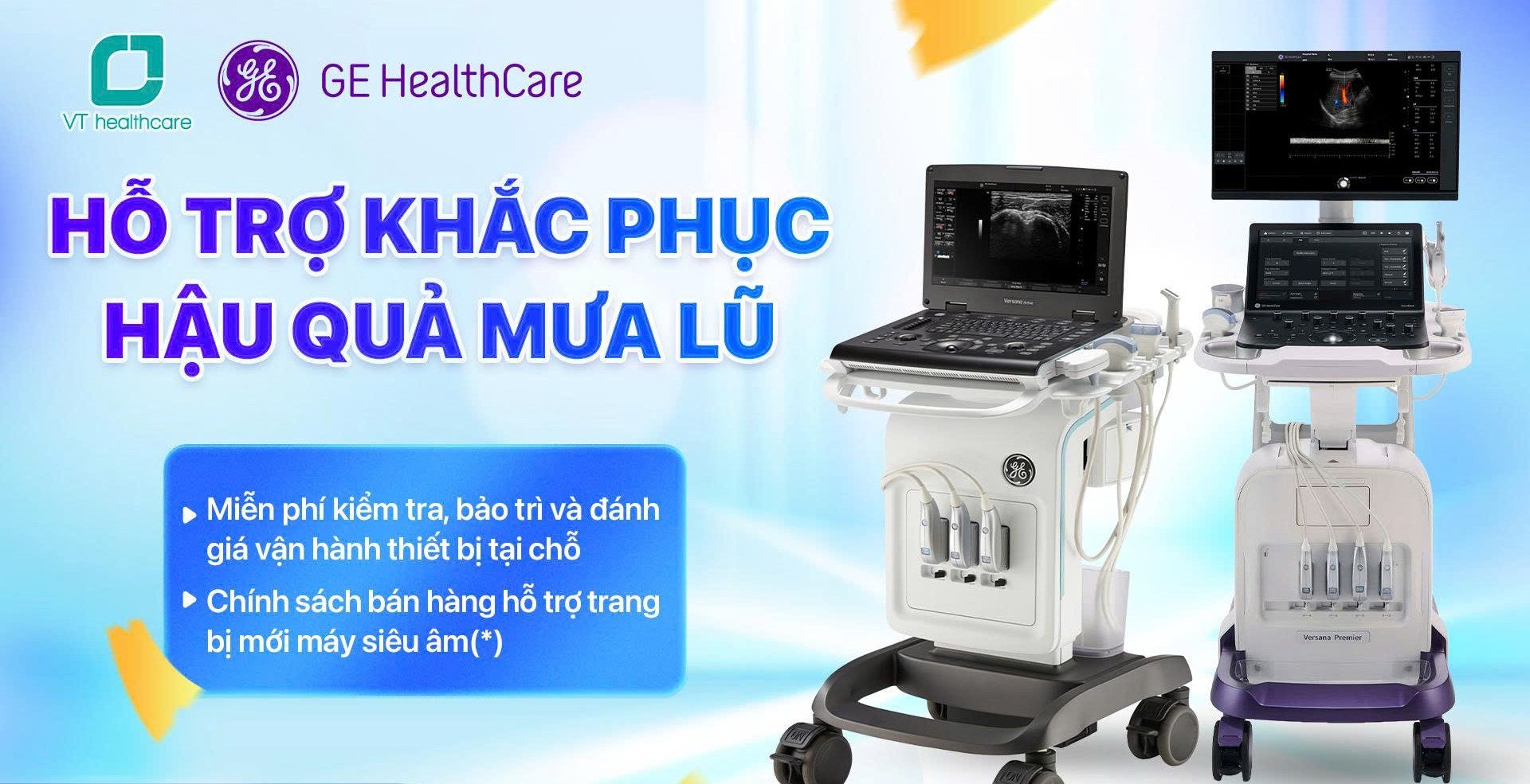 Hỗ Trợ Khẩn Cấp Sau Lũ: Kiểm Tra Miễn Phí và Chính Sách Hỗ Trợ Trang Bị Máy Siêu Âm Mới