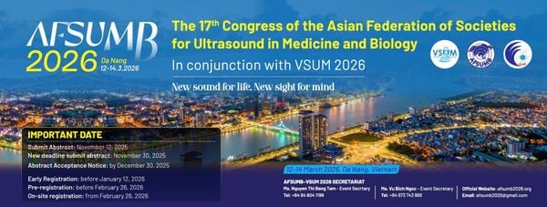 Hội nghị siêu âm Châu Á lần thứ 17 (AFSUMB 2026) kết hợp Hội nghị siêu âm toàn quốc lần thứ 8
