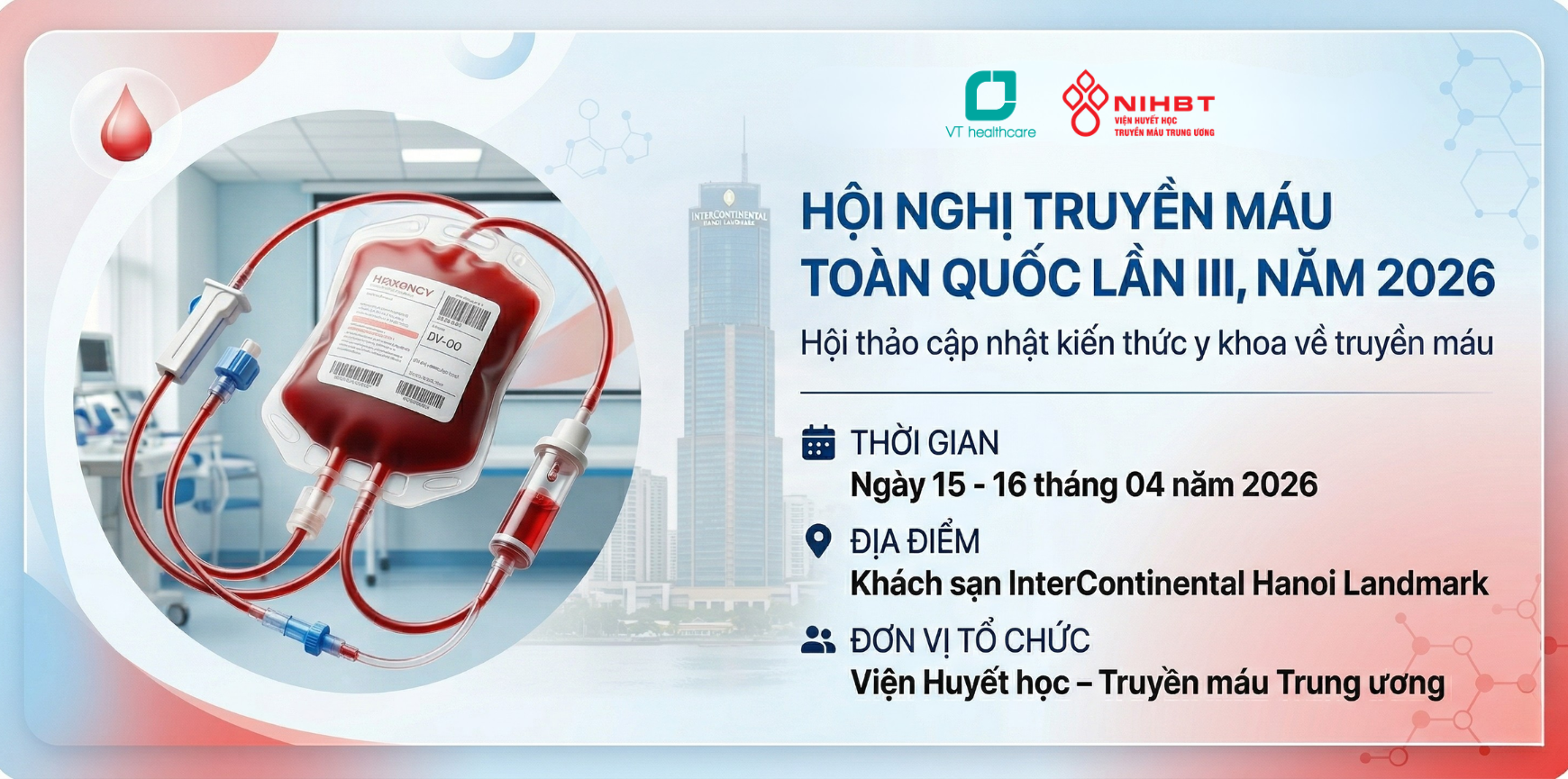 Hội nghị Truyền máu Toàn quốc lần III năm 2026