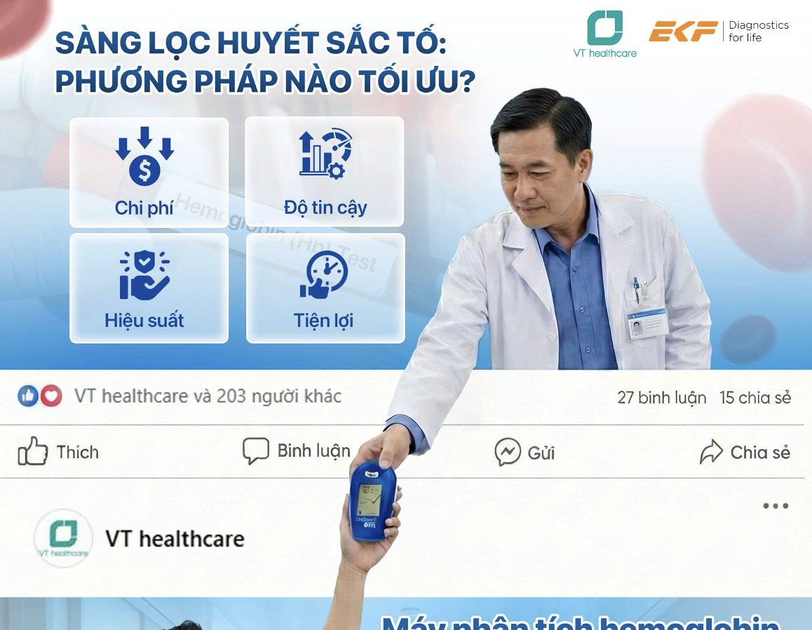 Vai trò cốt lõi của xét nghiệm Hemoglobin trong sàng lọc và đảm bảo an toàn truyền máu