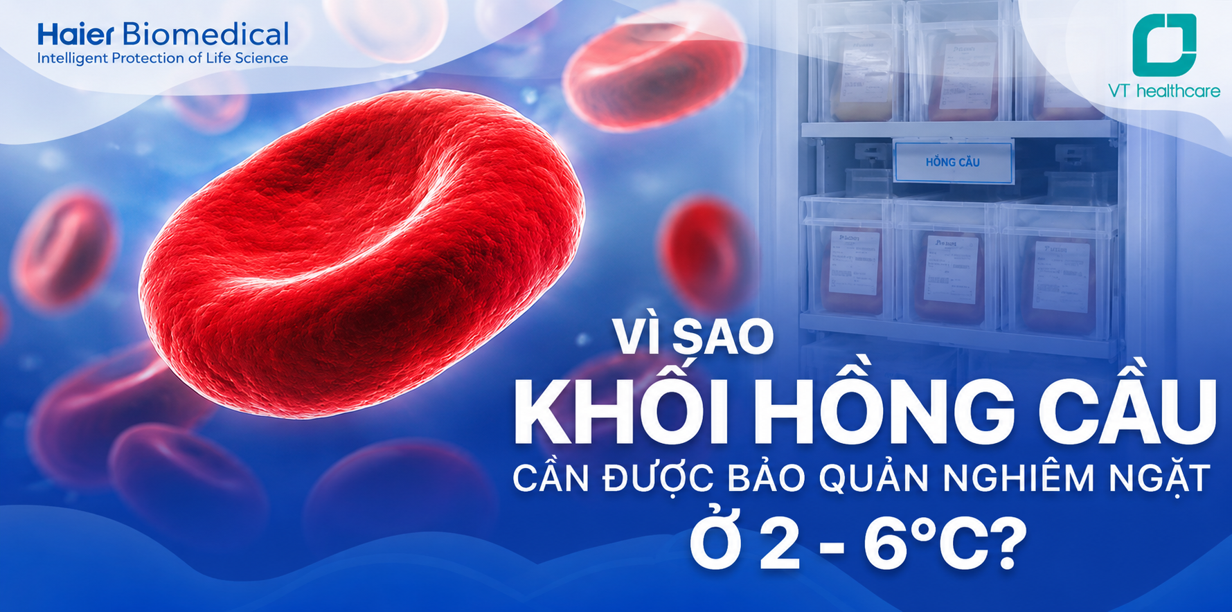 Vì sao khối hồng cầu cần được bảo quản nghiêm ngặt ở 2 - 6°C?