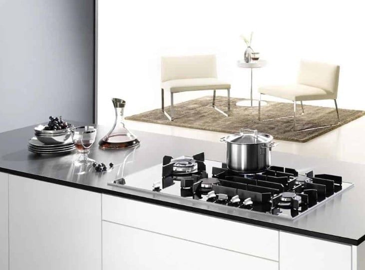 Bếp Ga 5 Vùng Miele KM 3054 thiết kế mặt kính ceramic