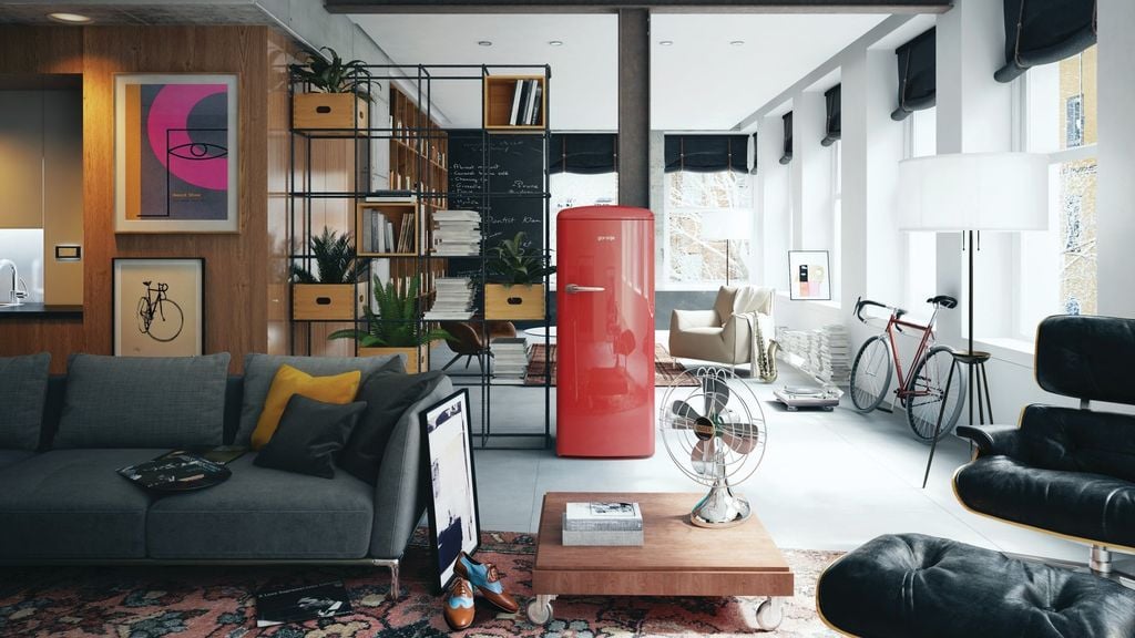 Không gian bên trong Tủ Lạnh Gorenje Retro ORB153R