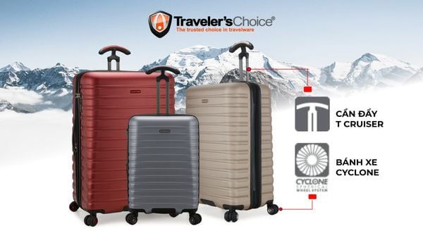 Khám phá thương hiệu vali Traveler's Choice tại House Of Luggage