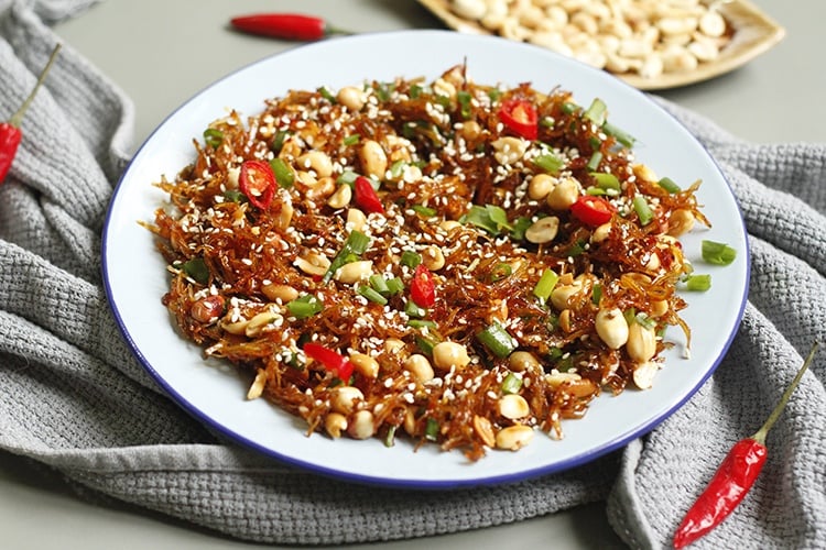 Khô Cá Cơm Sữa Rim Lạc