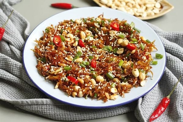 Khô Cá Cơm Sữa Rim Lạc