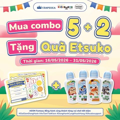 (kidzooona x ETSUKO) Vui chơi thả ga – Nhận quà xinh mang về nhà ❤️
