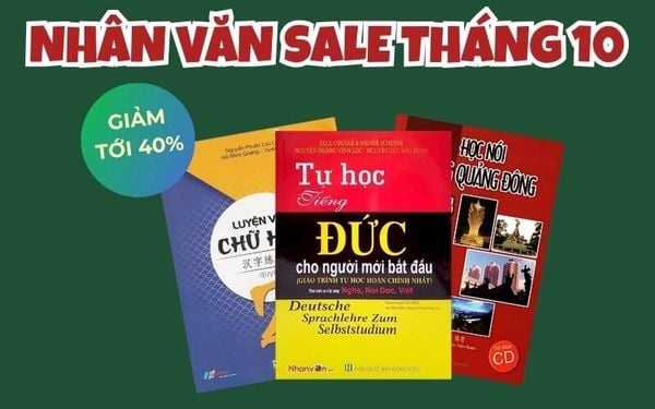 Sale Sôc·Chương Trình Khuyến Mãi Giảm 40% Sách Độc Quyền Nhân Văn