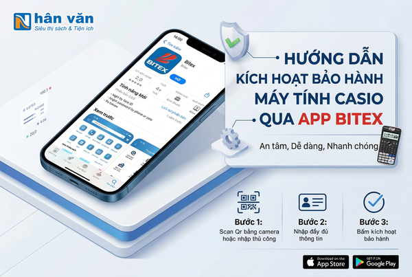 Hướng dẫn kích hoạt bảo hành máy tính Casio Fx580/Fx880 chi tiết