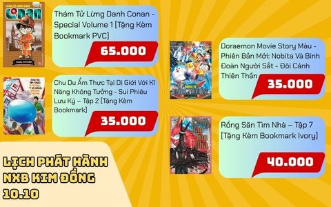 Thông Báo Phát Hành Comic NXB Kim Đồng Ngày 10.10.2025