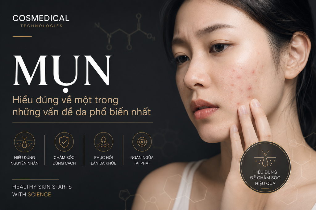 Mụn là gì? Hiểu đúng về một trong những vấn đề da phổ biến nhất