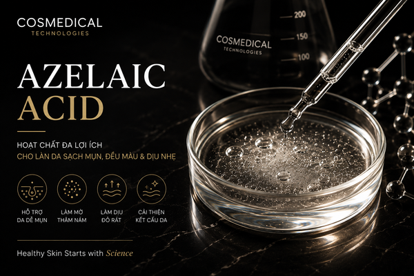 Azelaic Acid là gì? Hoạt chất đa năng giúp cải thiện mụn, thâm và da nhạy cảm
